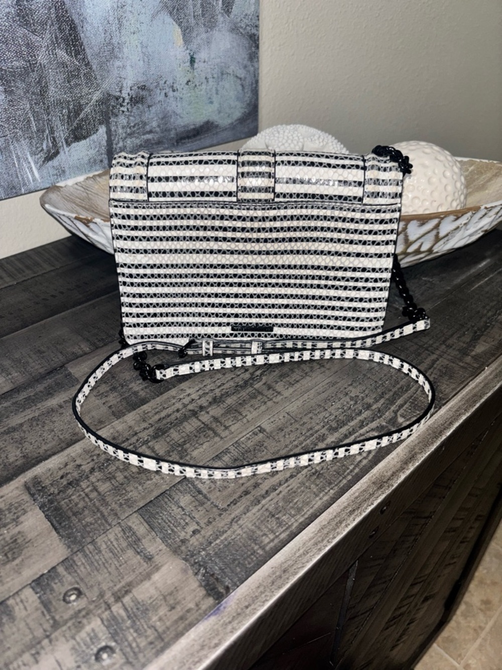 Rebecca Minkoff Striped Snake Small Love Crossbody - Picture 8 of 15